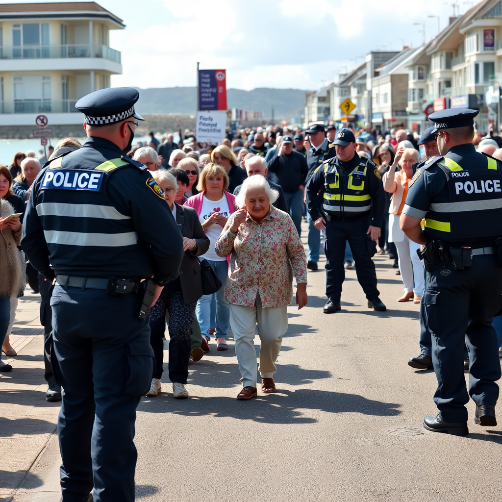 Six pensioners arrested at protest in Sussex town